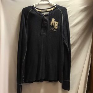 American Eagle Vintage ribbed long sleeve med weight shirt, durable cuffs Sz LG